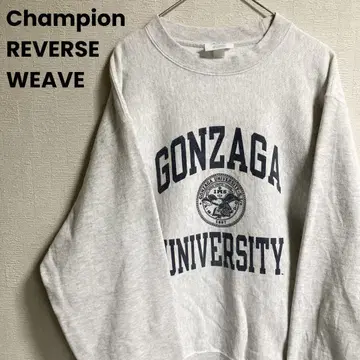 Champion 리버스 위브 GONZAGA 칼리지 맨투맨 파란색 택