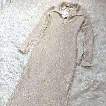 택 포함 새상품 ZARA 아름다운 실루엣! 부클레 롱 원피스 S