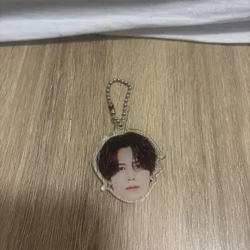 후지마키 쿄스케 아크릴 얼굴형 키링 체인 포함