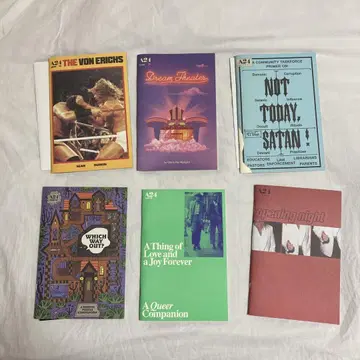 A24 ZINE #24~#29 연속 번호 포스터 포함