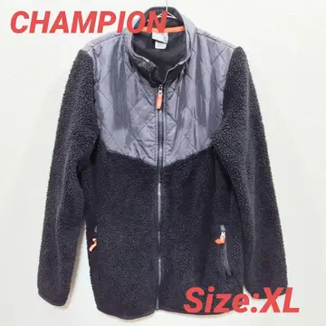 Champion 플리스 자켓 보아 자켓 블랙 사이즈 XL