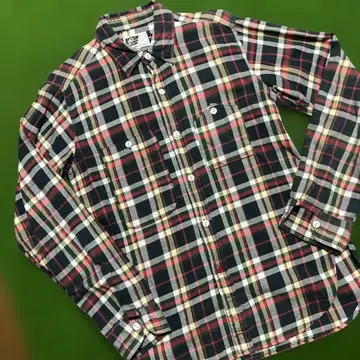 Engineeped Garments 체크 무늬 플란넬 셔츠 S