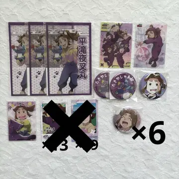 닌타마 란타로 캔뱃지 백면상 클리어 카드 아크릴 카드 히라타키 야샤마루