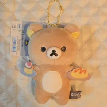 리락쿠마 매달리는 봉제 인형 키링 Rilakkuma 오므라이스 푸딩