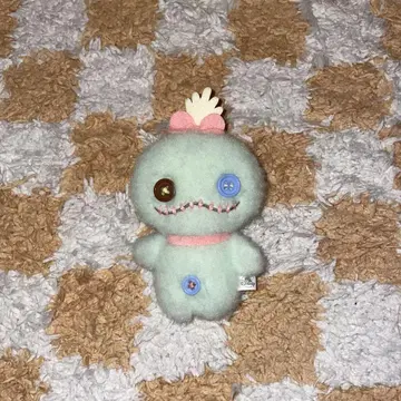릴로 앤 스티치 스크럼프 봉제 인형 키링