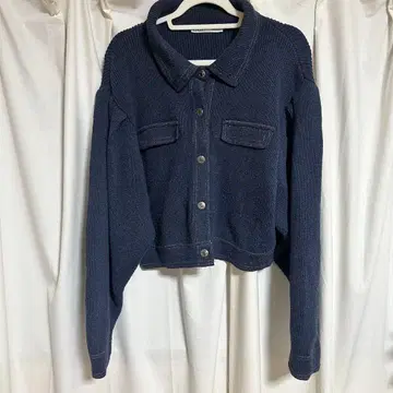 ZARA 데님 자켓 니트 가디건 L