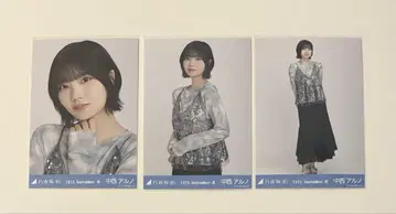 노기자카46 브로마이드 나카니시 아루노 스팽글 3종 컴프