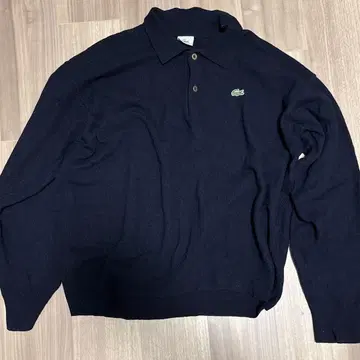 LACOSTE 니트 80s-90s 네이비 새상품급