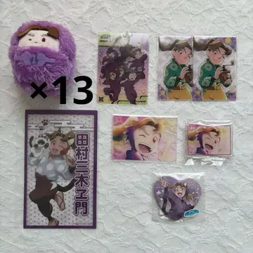 닌타마 란타로 타피누이 아크릴 카드 하트 캔뱃지 난자 타무라 미키에몬