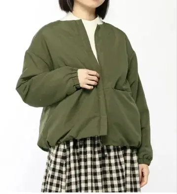 사만사 모스 2 올리브 노카라 벌룬 실루엣 블루종 F