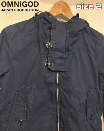 고품질! OMNIGOD 옴니갓 메탈 후크 아야 덤퍼 후드티 size 2