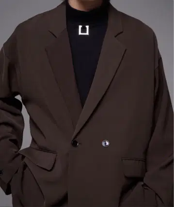 [ ADRER ] 엑스트라 퀄리티 오버 테일러드 자켓 다크 브라운 L