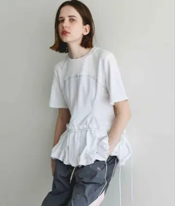 MAISON SPECIAL DockingBalloonHem T-shirt