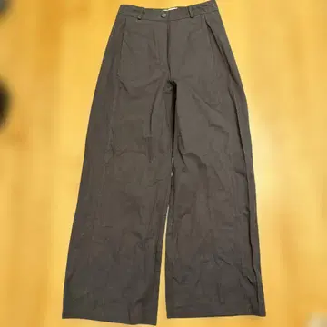 Laugher 와이드 팬츠 블랙