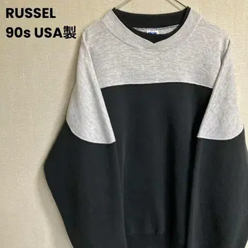 90s USA제 러셀 애슬레틱 절개 맨투맨 2톤