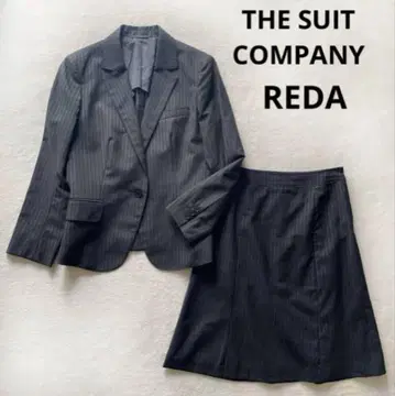 더 수트 컴퍼니 REDA 스커트 수트 셋업 스트라이프