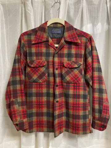 Pendleton 울 플란넬 셔츠 체크 표기 L 사이즈 구제 의류