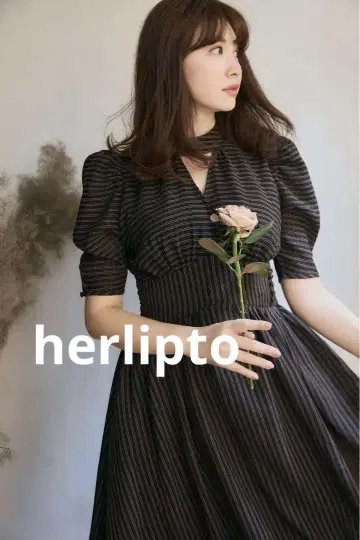 herlipto 하립투 원피스 무릎 기장 원피스