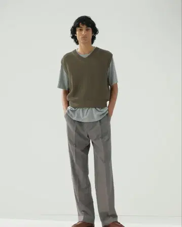 25SS AURALEE FLAT YARN RIB KNIT VEST