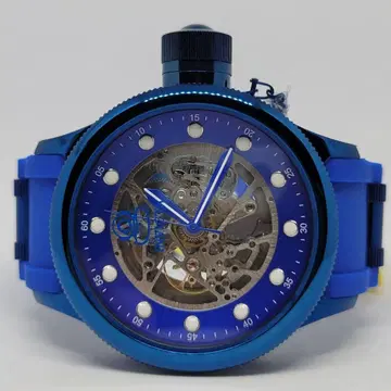 인빅타 51.5mm 프로 다이버 오토매틱 스켈레톤 블루