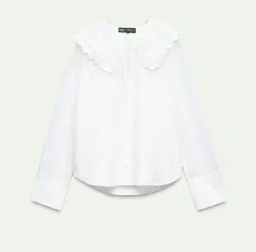 ZARA 피터팬 칼라 포플린 셔츠 S 사이즈