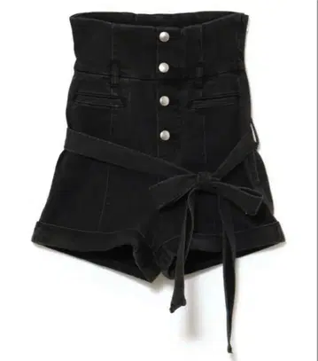 andmary Highwaist ribbon pants black M