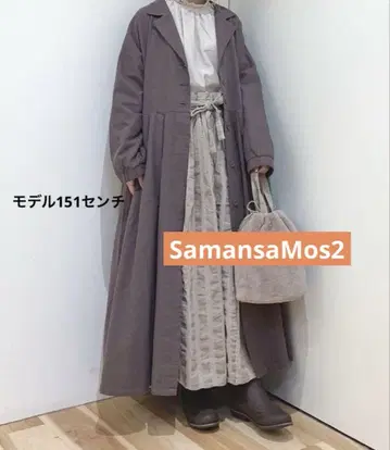 허리 턱 코트 원피스 [ SamansaMos2 사만사 모스모스 ]