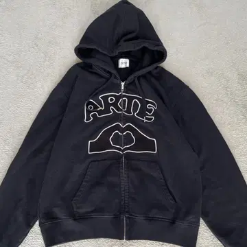 레어 Arte Antwerp beams 별주 후드티 블랙 XL
