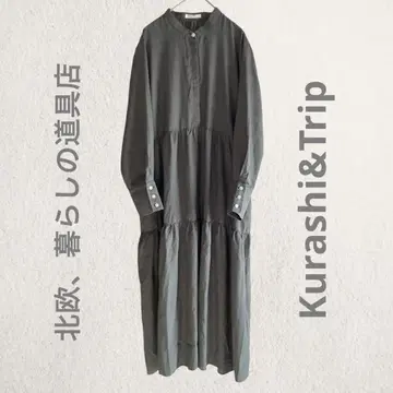 북유럽, 생활 잡화점 자신을 위한 날의 원피스 롱 셔츠 원피스