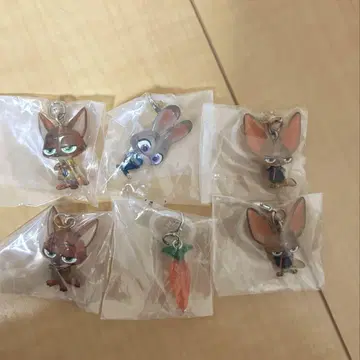 주토피아 메지루시 액세서리 가챠가챠 전6점
