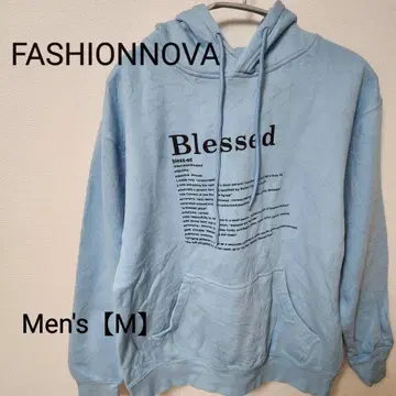 z121 [ FASHIONNOVA ] 후드티 (남성용 M) 라이트 블루
