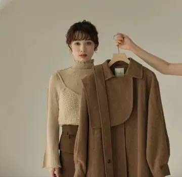 eaphi gunpatch waist mark long coat