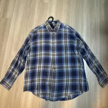 NAUTICA 체크 무늬 긴팔 플란넬 셔츠