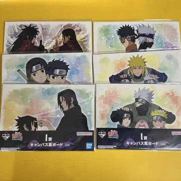 NARUTO -나루토- 돌풍전 캠퍼스풍 보드 전 6종 컴프 세트