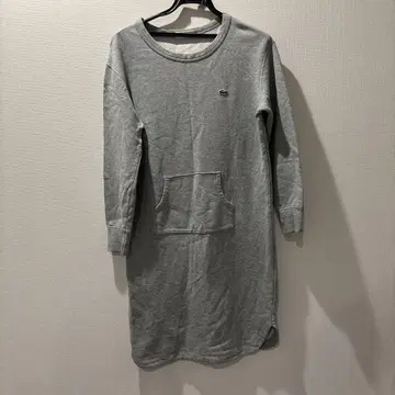 LACOSTE 여성용 그레이 긴팔 원피스 34 S 사이즈