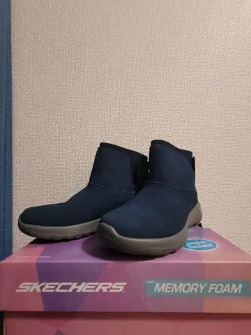 SKECHERS 네이비 숏부츠 22.5