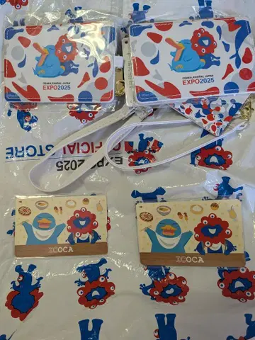 만박 기념 ICOCA + 인조 가죽 패스 케이스 2세트
