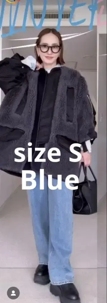 츠지모토 마이 I'm in 블루 Blue S 사이즈