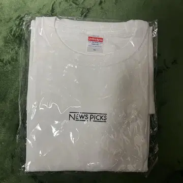 NEWS PICKS 로고 T셔츠 XL 화이트
