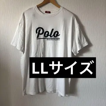 여성용 Polo 화이트 T셔츠 LL사이즈