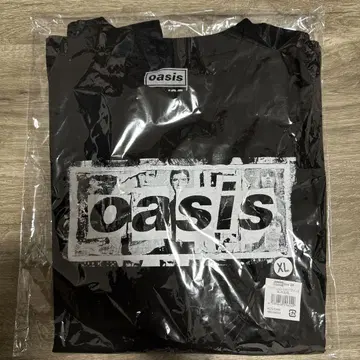 Oasis 오아시스 공식 T셔츠 Logo UK 디자인 BLACK XL