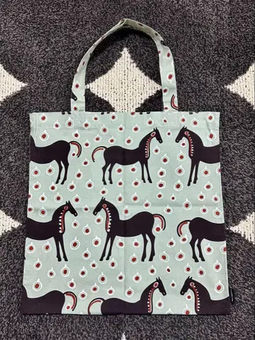 marimekko 말 패턴 토트백