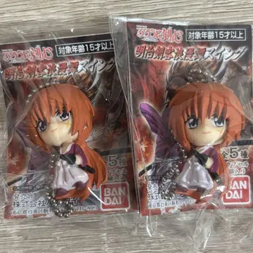 바람의 검심 히무라 켄신 메이지 검객 로망 스윙 키링 2개 세트