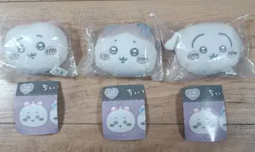 치이카와 (먼작귀) 리본 마스코트 거울 키링 3종 세트