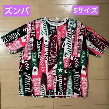 ZUMBA T셔츠 컬러풀 S사이즈 정품 살롱 구매
