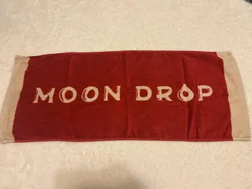 moon drop 빈티지 로고 타월 버건디