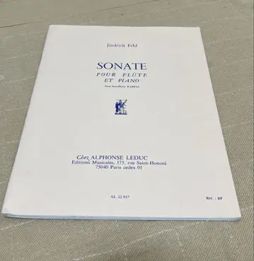 Feld:sonate pour flute et piano