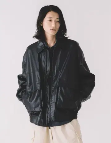 FREAK'S STORE 블랙 가죽 자켓 남성용