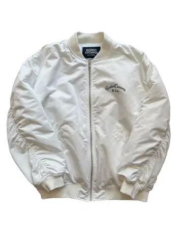 RODEO CROWNS 화이트 나일론 점퍼 M
