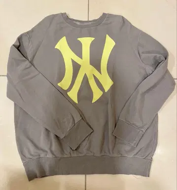 NY 빈티지 가공 맨투맨 vintage grey